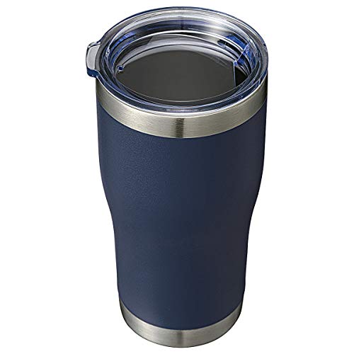 Image of HASLE OUTFITTERS 20 oz Tumbler Bulk, Stainless Steel Tumblers with Lid, Vacuum Insulated Tumbler, Double Wall Powder Coated Cup, coffee mugs, Navy Blue, 1 Pack