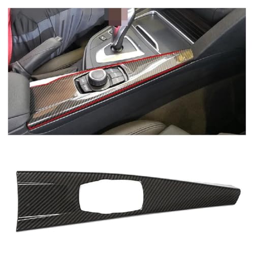 NNEAOTAQQ Couverture autocollante for panneau de changement de vitesse de Console centrale de voiture en Fiber de carbone, décoration intérieure – vue 5