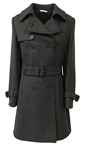 Lunghezza cm 92 BE for Milano Cappotto Donna Grigio Doppio Petto MOD Katia 9250/12 Made in Italy (44 M IT)