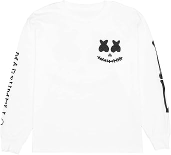 Marshmello - Lil Bones Youth Long Sleeve T-Shirt, 100% Cotton