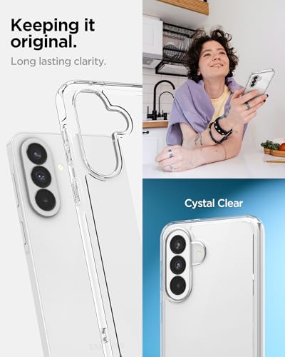 Image of Spigen Ultra Hybrid | Samsung Galaxy A37 5G Case [Transparent] [Air Cushion Protection] Galaxy A37 5G Back Cover | TPU+PC - Crystal Clear