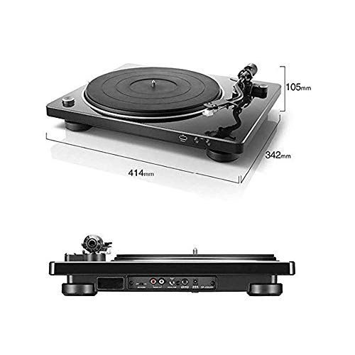 WSMLA Disque Vinyle Joueur à Haut-parleurs USB Courroie d’entraînement numérique Turntable – (Noir) - Les Beatles, Paul McCartney, John Lennon, RIngo Starr, George Harrison WSMLA Disque Vinyle Joueur à Haut-parleurs USB Courroie d'entraînement numérique Turntable - (Noir) – Image 3