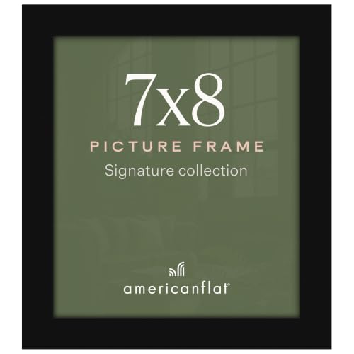 Americanflat black engineered wood 7 x 8 frame