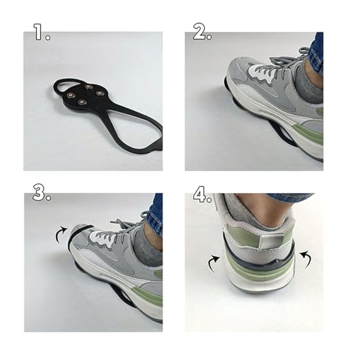 Protectores para calzado de silicona y metal para motocicleta, ciclismo y skateboarding, 9.65 pulgadas, resistentes al desgaste miniatura 5