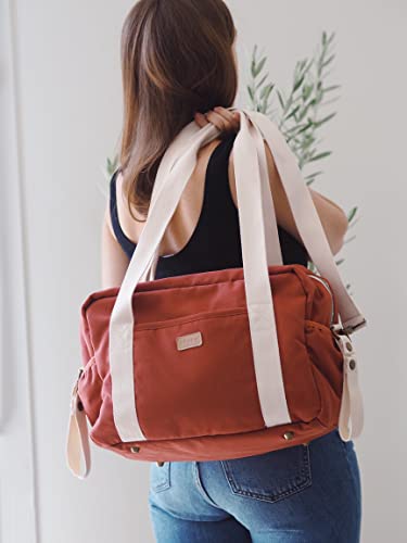 Bolso de pañales BÉABA Paris elegante diseño hidrófugo con múltiples compartimentos 2