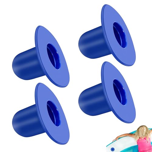 4 Stück Pool Stopfen,Pool Verschlussstopfen,Swimming Pool Wall Plugs Replacement Parts,Filterpumpen Sieblochstopfen,Stopfen mit Intex für Bestway für Filter Pump Strainer Hole Plug Stopper (Blau)