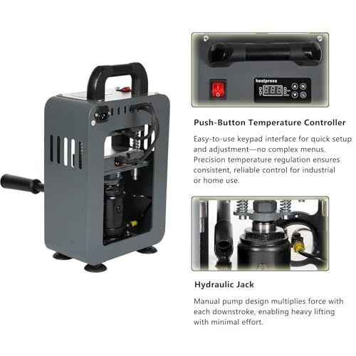Prensa hidráulica manual 10 toneladas 600W 220V miniatura 3