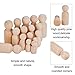 PH PandaHall 48pcs Wood Model 8 Styles Unfinished Wooden People for Home Decoration Arts and Craft Project Halloween