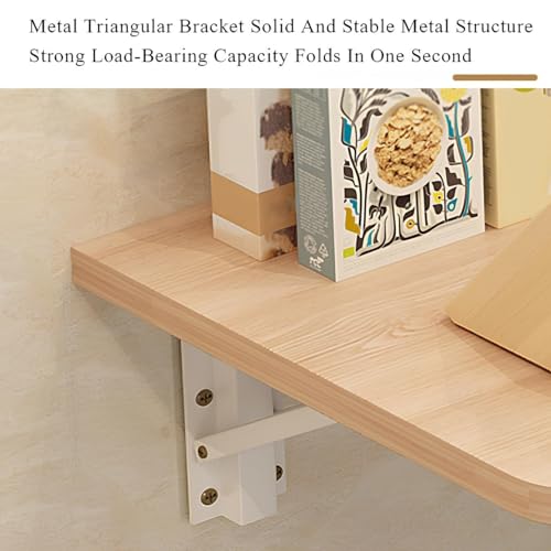 Table rabattable murale compacte 50x50 bureau suspendu gain place