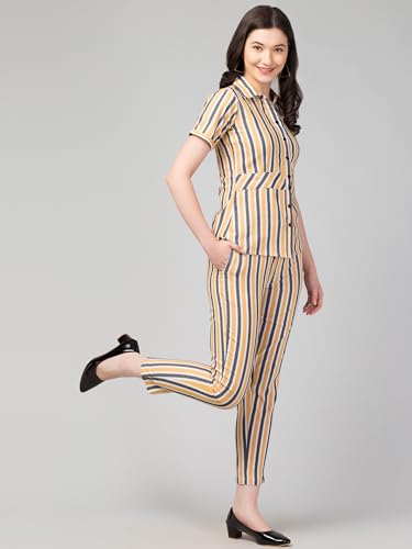 Image of ZUVINO Co Ord Set for Women Co Ord Set || Stylish Office Formal Wear || Cotton Co Ord Set for Summers.