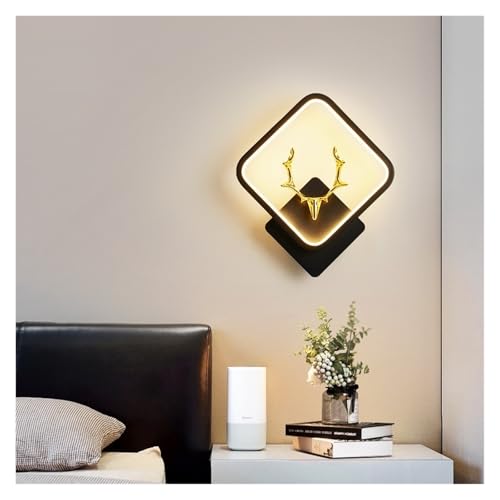 Aplique de pared LED nórdico QIU-8 luz cálida para dormitorio y salón 3