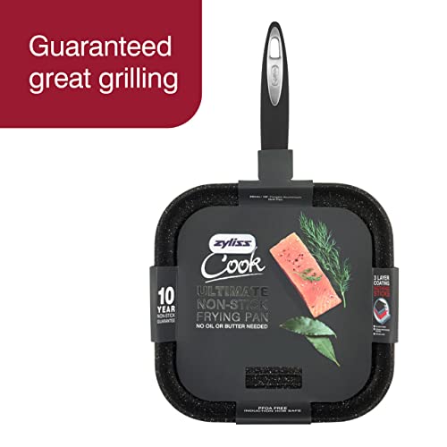 Zyliss Ultimate Nonstick Grill Pan - Ceramic Grill Pan - Non-Stick & Induction Grill Pan - Dishwasher-Safe Cooking Pan - Safe For Use With Metal Utensils - 10 Inches #TOP1