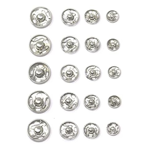 fiXte Silver Snap Fasteners for Clothing Cover