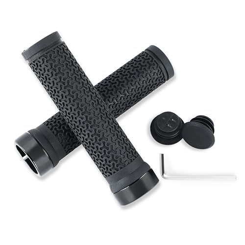 Bike Handlebar Grips 131mm Rubber Ergonomic Anti-Slip Bicycle Grips with