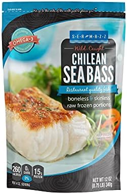 Seamazz Chilean Sea Bass, 12 Oz (Frozen)