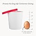 Starpack 'Freeze the Day' Ice Cream Storage Container for Freezer (2 Pcs) - 1 Quart Ice Cream Containers for Homemade Dessert - Reusable Frozen Treat Containers with Lids - Leak-Free Lids (Silicone)