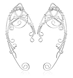【Elfen Ohrringe für Damen】Bei einer Bestellung erhalten Sie 1 Paar elfen ohrringe, mehrere Stile zur Auswahl. Elfenohren manschetten sind tolle Cosplay-Accessoires. sehen wunderschön aus und lassen dich zur Fee oder Elfe werden. Keine Notwendigkeit, Ihre Ohren zu piercen oder diese falschen Latexohren auf Ihre Haut zu kleben, perfekt für Halloween, Renaissance-Jahrmarkt oder andere besondere Anlässe