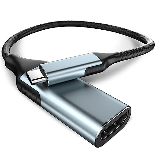 Adaptador USB C a HDMI 4K@ 60HZ Tipo-C Thunderbolt 3/4 a HDMI Hembra Compatible con MacBook Pro, MacBook Air/iPad Pro, Samsung Galaxy y más