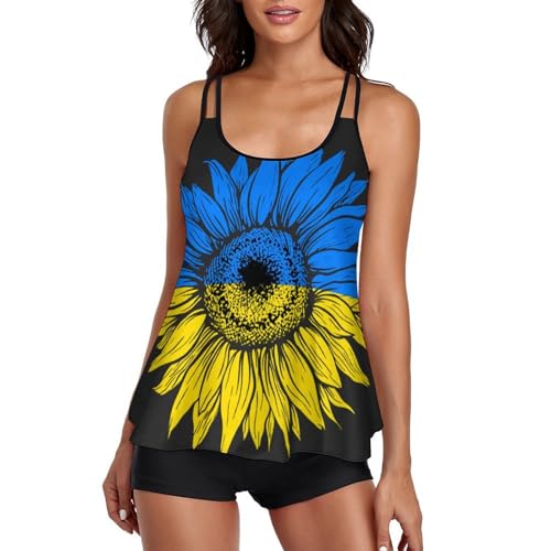 Ensemble bikini fluide fleur ukrainienne anti-frottement