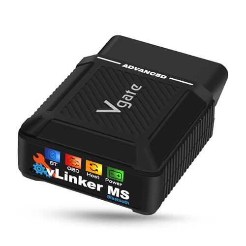 Vgate vLinker MS Bluetooth OBD2 Car Scan Tool for iPhone/iOS, Android & Windows, Supports Multiple CAN Protocols (GMLAN, MS CAN, CH CAN, LS CAN)