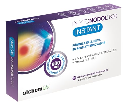 PHYTONODOL® 600 INSTANT | Alivio rápido del dolor y malestar general con PEA 600 mg | Cefaleas, migrañas, dolor muscular | 30 pastillas masticables