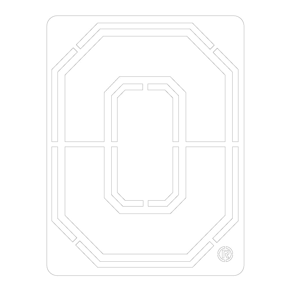 Block O Stencil