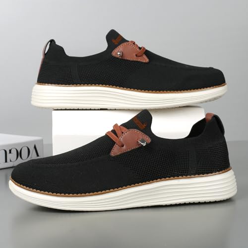 Men's Walking Shoes Hands Free Slip On Sneaker for Men Dress Casual Comfortable Breathable Hiking Working All-Terrain Ankle Trekking Anti-Slip4