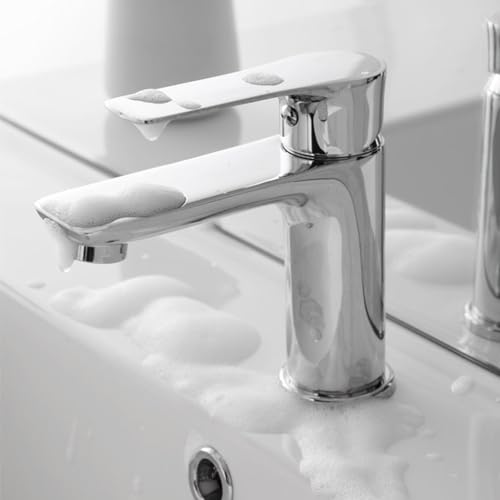 Set Miscelatori Lavabo Bidet E Doccia Incasso In Ottone Cromato, Piletta Click-Clack Inclusa Per Lavabo E Bidet Serie Flat - 5