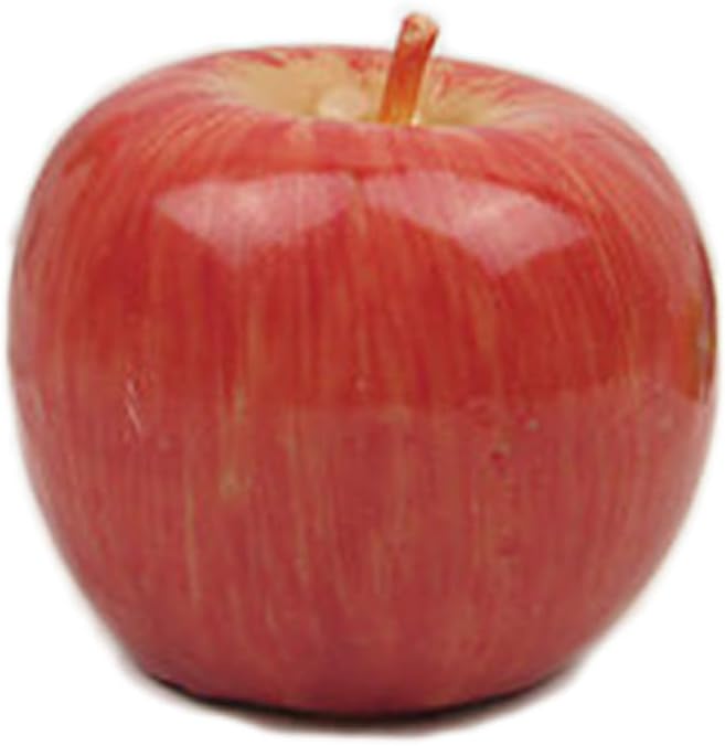 Christmas Candle Simulated Apple Shape Candle Decor Red Plastic Xmas