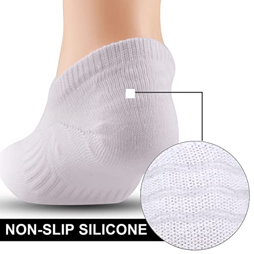 Cozi Foot Meninos 10 Pares de Meias e, Meias de Algodão Antiderrapantes de Corte Baixo (Médias, C01-