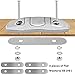 VEITHI 316 Stainless Steel 6 inch Folding Boat Cleats with Back Plate,Flip up Dock Cleats for Deck and Boat,Boat Tie Down Cleats Boat Dock Cleats Folding Cleat Pop Up Cleat with Fasteners(2 Pack)