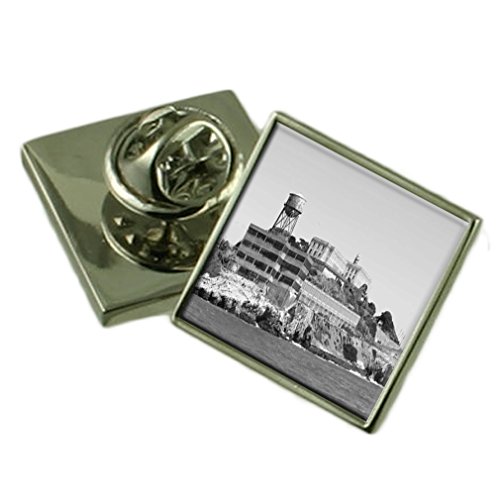 Alcatraz Prison épinglette argent sterling boîte cadeau pour collectionneur
