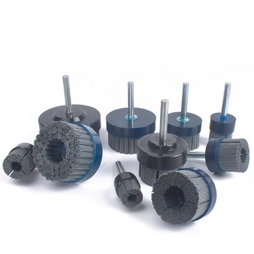 Industrial Abrasive Nylon Brush Disc Silicon Carbide Ceramic Metal Aluminum Deburring Polishing Removal Robotic Automated CNC(240Grit (100mm))