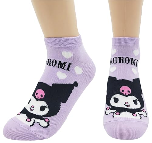 Image of JJMax Women's Kitty Cute Cartoon Cotton Blend Ankle Socks Sets