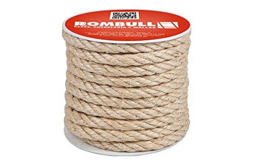 Cuerda sisal cableada 4 cabos de gran resistencia a la tracción y nudos firmes