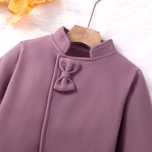 Toddler Baby Girl Dress Coat Long Sleeve Solid Color Clothes Jacket Fall Winter Outfit3