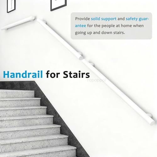 Rampe extérieure de sécurité antidérapante pour escalier en bois - 4