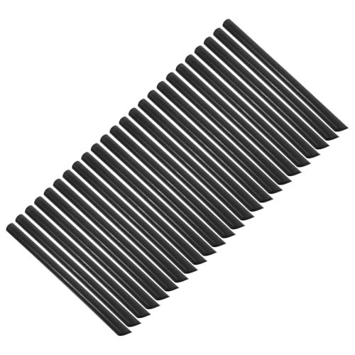 500 pitillos negros de plástico gruesos desechables 16 cm
