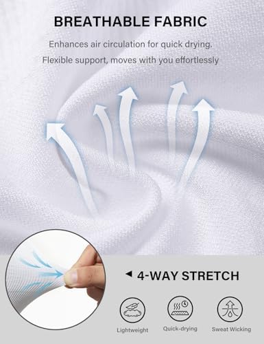 Casey Kevin Mens Medium Compression Shirts Short Sleeve Shapewear 3 Pack — view 6