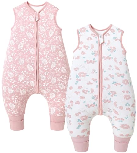 Chilsuessy Baby Schlafsack mit Füßen 2er Pack 2.5 Tog Kinder...