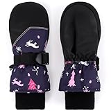JANGANNSA Baby Handschuhe Winter Kinder Fäustlinge Baby Junge Mädchen Wasserdicht Gloves Unisex Outdoor Handschuhe Skihandschuhe 1-6 Jahre