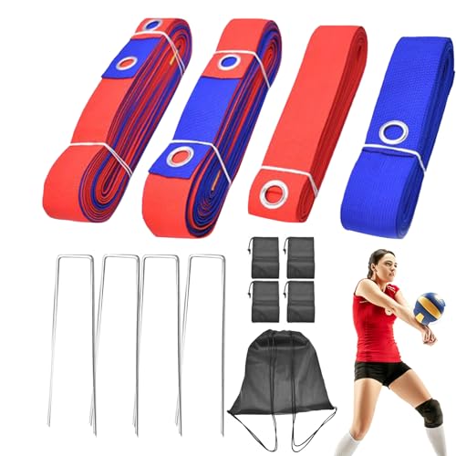 Líneas para juego de voleibol de arena y campo plegables para entrenamiento