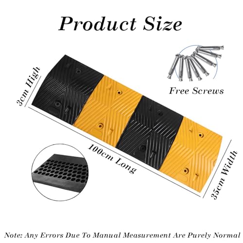 Rampe de circulation robuste de 100 x 35 x 5 cm conçue pour un usage intensif durable