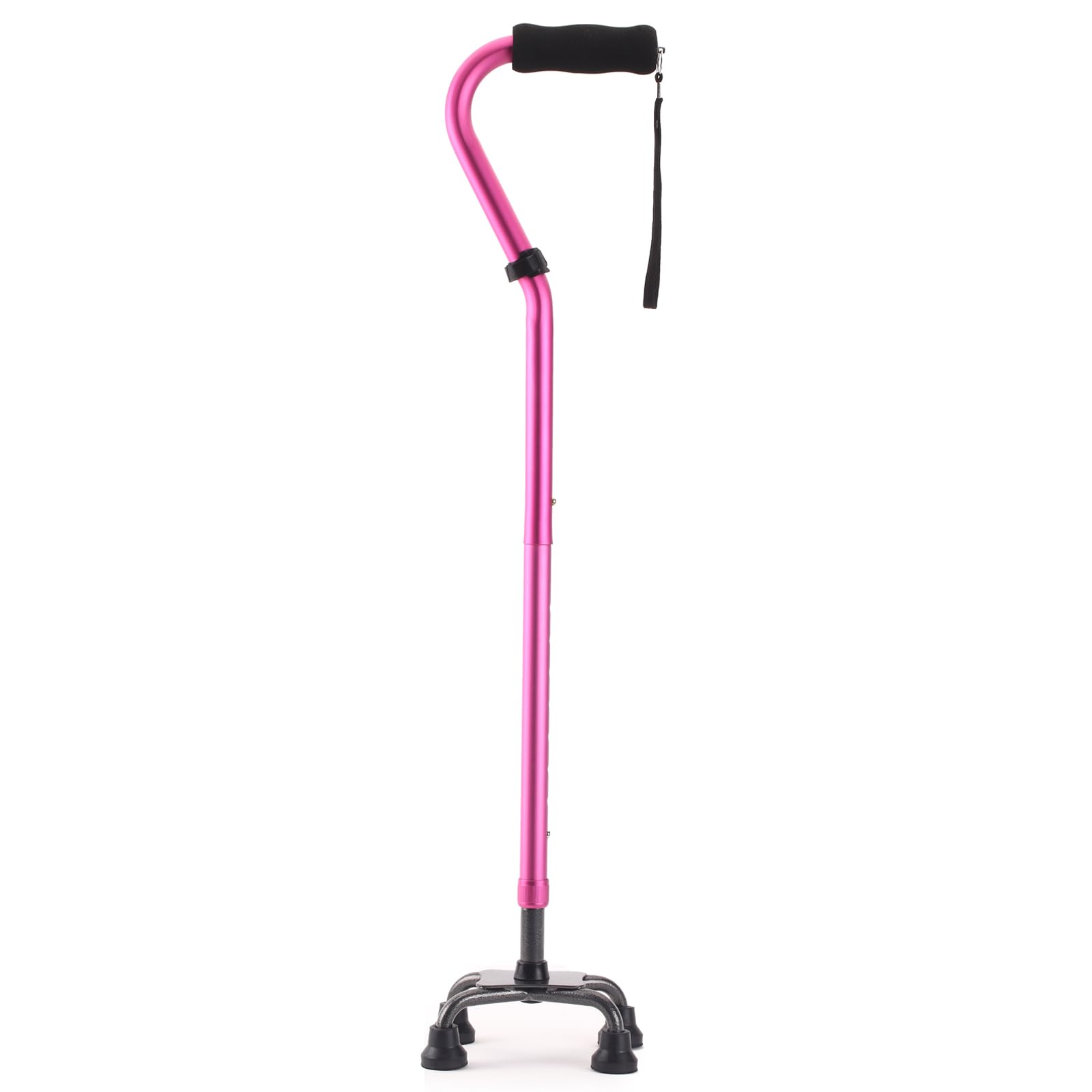 LIXIANG Walking Canes Stablize Women Quad Canes for Seniors & Adults Foldable Adjustable for Men & Women Heavy Duty Freestanding Cane for People with Leg Injuries 3 footings