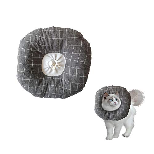 Andiker Soft Cone Collar for Dogs, Pet Adjustable Comfy Surgery Collar for Recovery, Anti Bite Lick Protective Collar for Cat Kitten and Puppy (M)