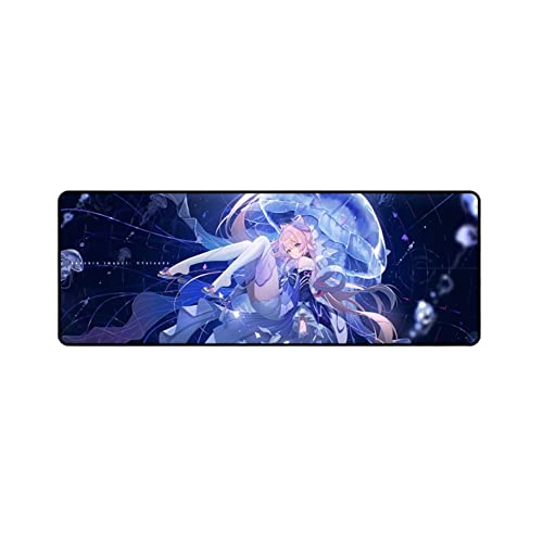 Hanaiette 1 tapis de souris Genshin Impact avec base en caoutchouc antidérapant (style 1)