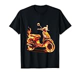 Motorroller Mofa Moped Scooter Rollerfahrer Geschenke T Shirt