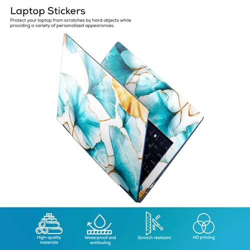 Image of Galaxsia Floral D18 Full Body Vinyl Laptop Skin /Sticker /Cover Upto 15.6 Inches Laptops Laminated-Removable-HD Quality Compatible for Hp-Dell-Sony-Lenovo-Asus etc.(15x10 Inches)