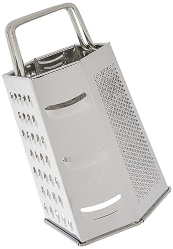 Fackelmann Universal Grater, 6 Sided, Stainless Steel,
