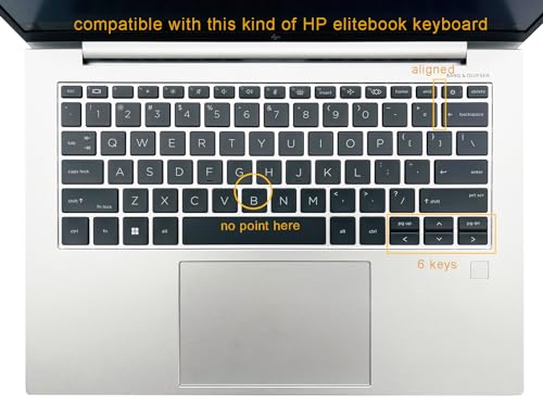 Silicone Keyboard Skin Cover Compatible with HP EliteBook 840 845 G9 G10 14\" & HP EliteBook 830 835 G9 G10 13.3 inch Laptop (Not fit 840 845 1040 G8 G7 G6 G5 G4 G3) - Gradient Pink